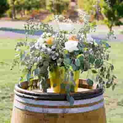 Elegant Vineyard Wedding Accent Table